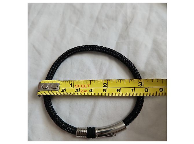 Bracciale Emporio Armani in acciaio nero - vista 9
