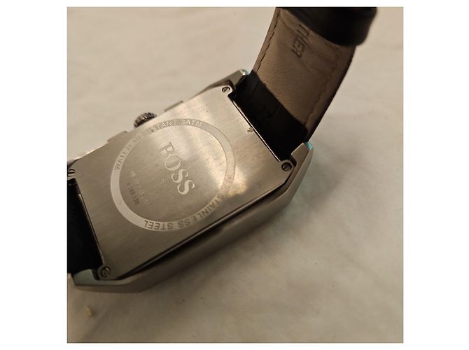 Hugo Boss Chronograph Uhr Schwarz Leder - Ansicht 5