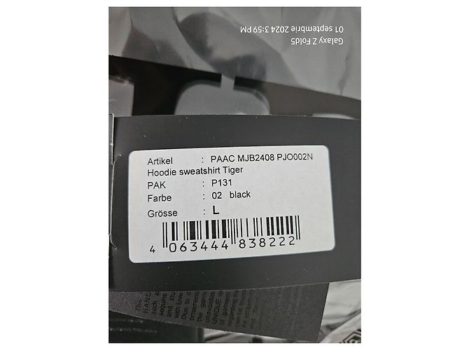 Philipp Plein Hoodie Schwarz Tigeraugen Baumwolle L - Ansicht 4