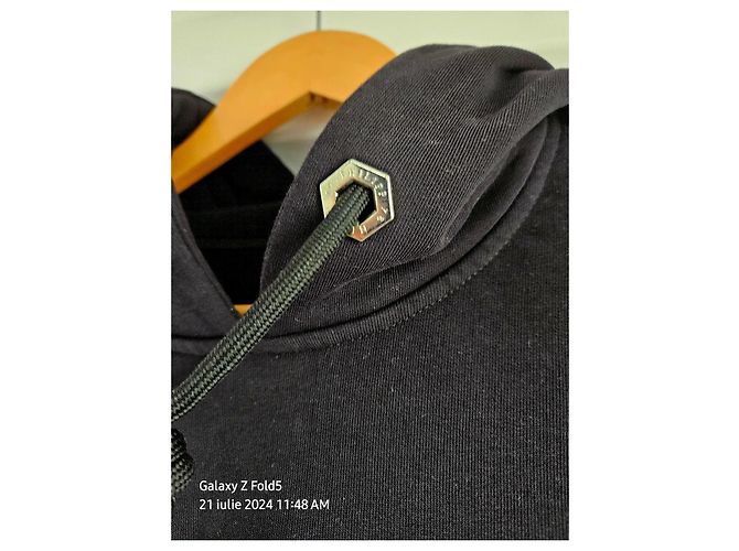 Philipp Plein Hoodie Schwarz Tigeraugen Baumwolle L - Ansicht 7