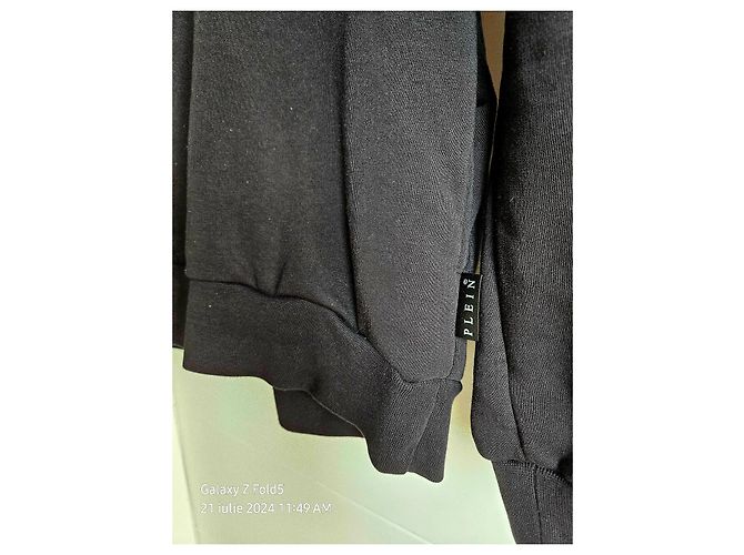 Philipp Plein Hoodie Schwarz Tigeraugen Baumwolle L - Ansicht 8