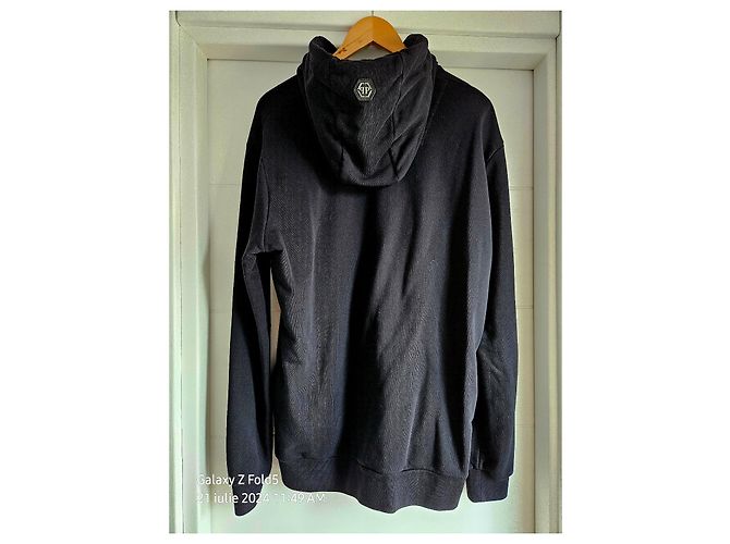 Philipp Plein Hoodie Schwarz Tigeraugen Baumwolle L - Ansicht 9