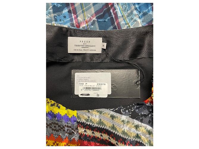Falda asimétrica Preen By Thornton Bregazzi de seda y viscosa Multicolor - vista 2