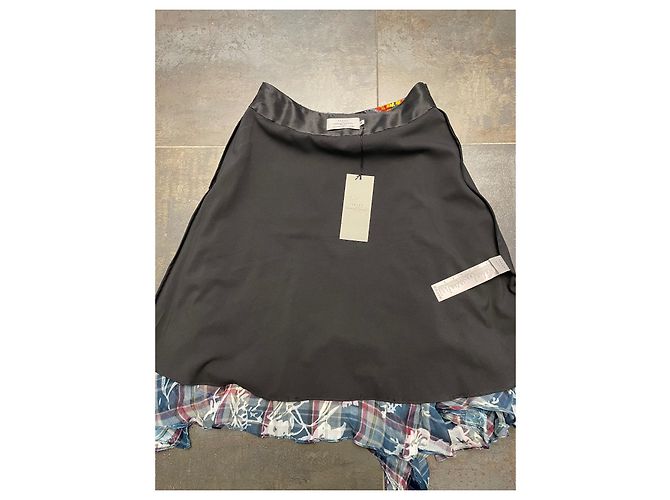 Falda asimétrica Preen By Thornton Bregazzi de seda y viscosa Multicolor - vista 9