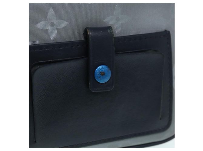 LOUIS VUITTON Borsa Clutch Satellite Alpha Monogramma Argento M44171 LV Auth 87443 - vista 19