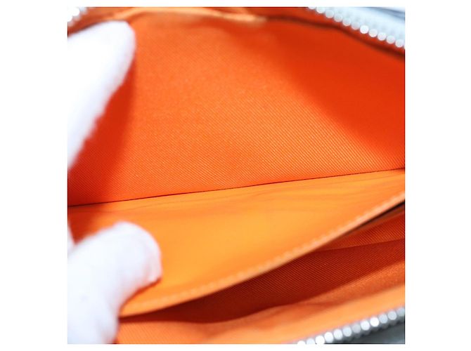LOUIS VUITTON Borsa Clutch Satellite Alpha Monogramma Argento M44171 LV Auth 87443 - vista 23
