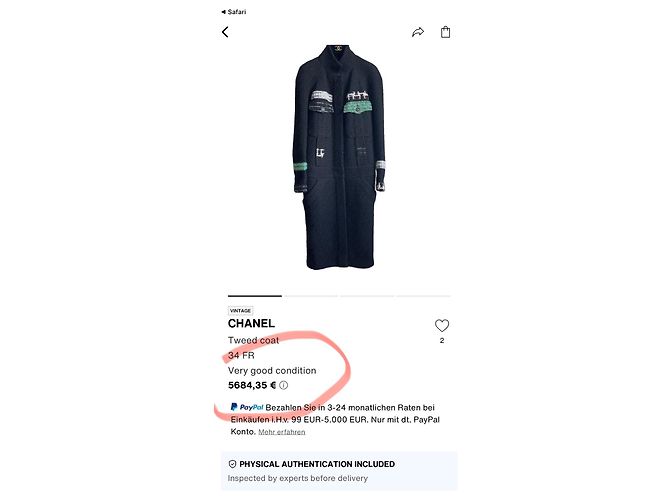 Chanel Abrigo de tweed negro con cinturón de joya de 10K$ - vista 5