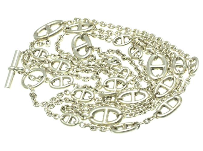 Chaîne d'ancre Hermès Collana con pendente Chaine d'Ancre in Argento 925 Hermes - vista 16