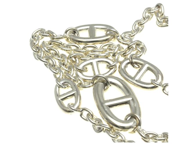 Chaîne d'ancre Hermès Collana con Pendente Chaine d'Ancre in Argento 925 Hermes - vista 11