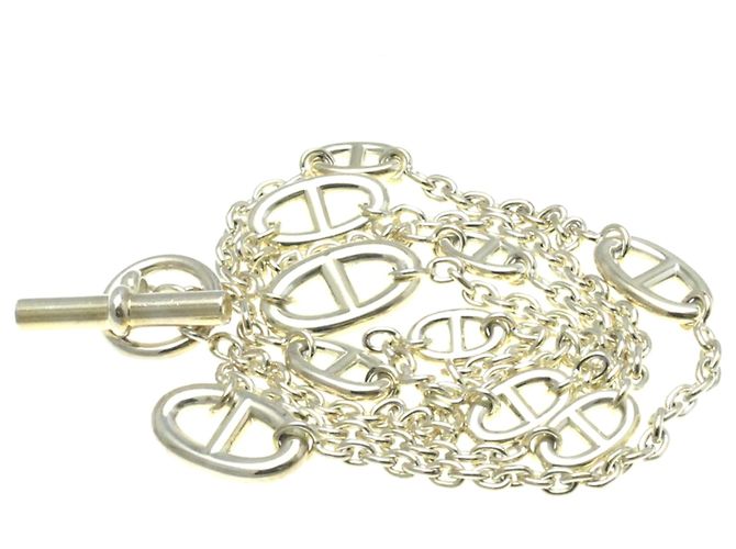 Chaîne d'ancre Hermès Collana con Pendente Chaine d'Ancre in Argento 925 Hermes - vista 12