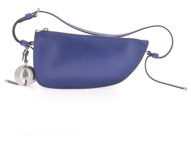 Borse a mano Burberry T. Pelle Blu - vista 2
