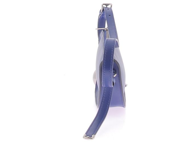 Borse a mano Burberry T. Pelle Blu - vista 4
