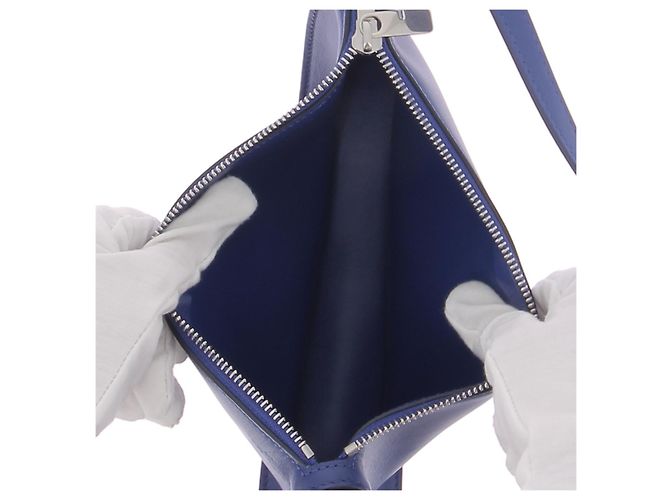 Borse a mano Burberry T. Pelle Blu - vista 7