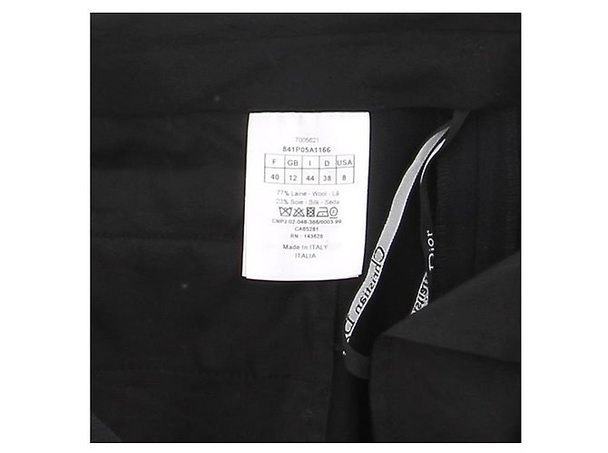 Pantalones DIOR T.FR 40 Lana Negro - vista 5
