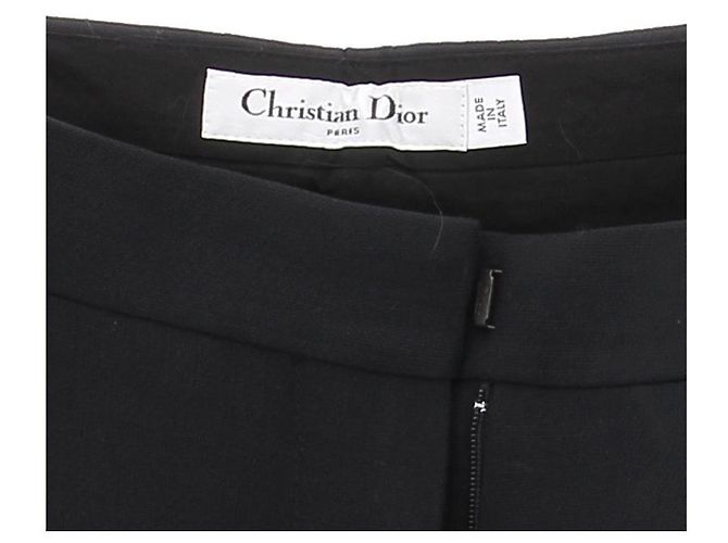 Pantalones DIOR T.FR 40 Lana Negro - vista 6