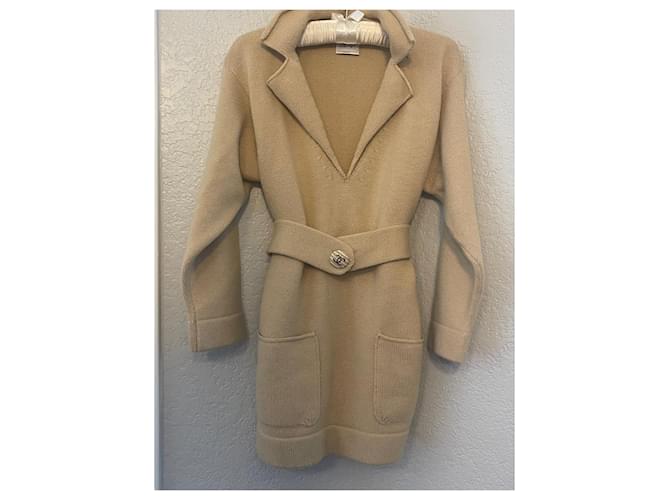 Tunika-Pullover aus 100% Kaschmir von Chanel Beige - Ansicht 2