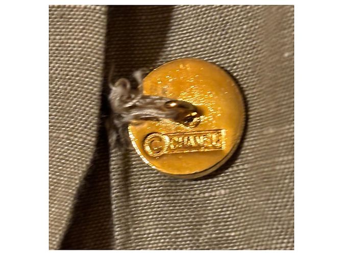 Gonna oversize vintage Chanel degli anni '80, FR 36 Beige Cachi - vista 6
