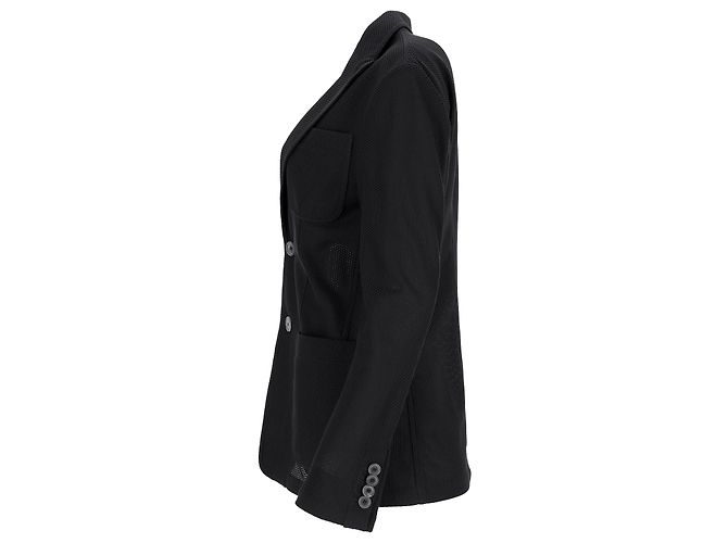 Giorgio Armani Mesh Back Blazer aus schwarner Polyamid - Ansicht 2