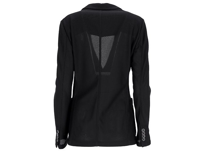 Giorgio Armani Mesh Back Blazer aus schwarner Polyamid - Ansicht 3