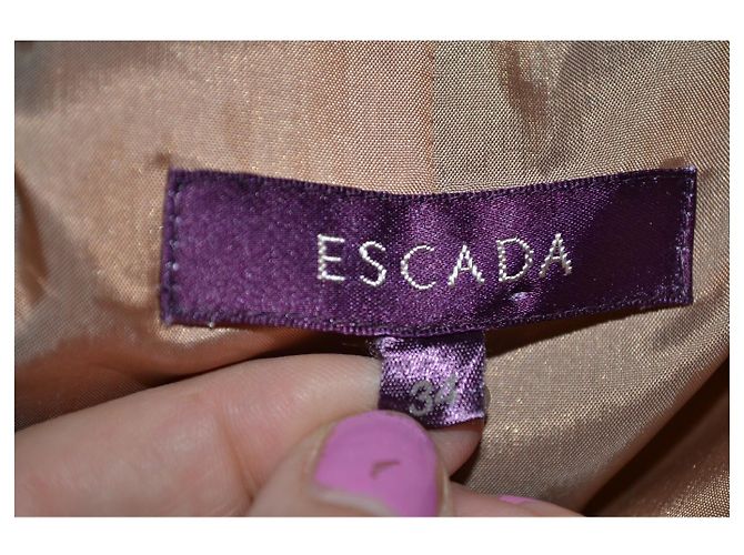 Escada Wolljacke beige Größe 34de 40it - Ansicht 5
