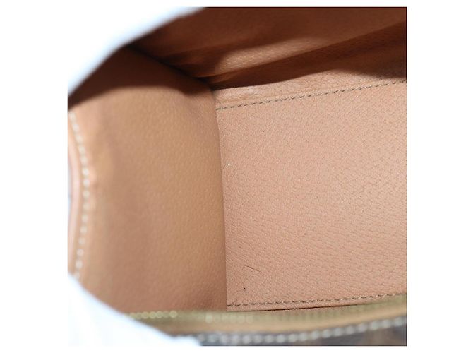 Céline Borsa a mano in tela Macadam CELINE in pelle PVC marrone oro Auth 87901 D'oro - vista 18