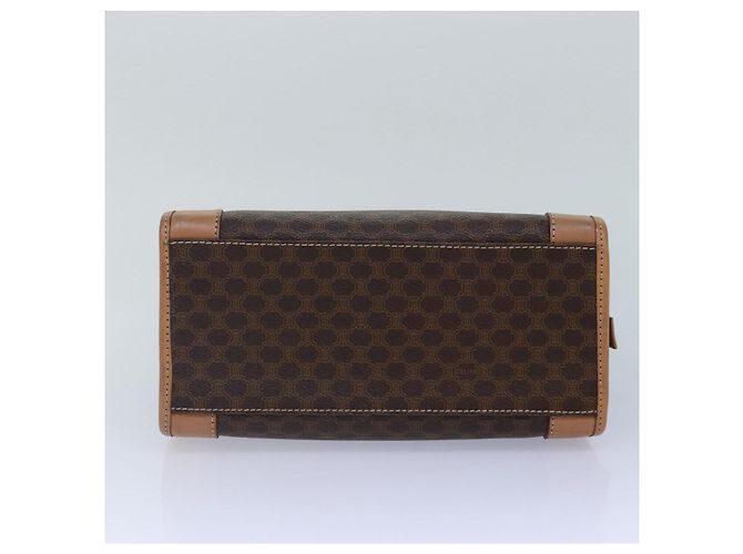 Céline Borsa a mano in tela Macadam CELINE in pelle PVC marrone oro Auth 87901 D'oro - vista 5