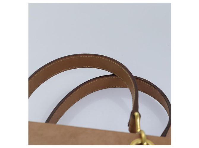 Céline Borsa a mano in tela Macadam CELINE in pelle PVC marrone oro Auth 87901 D'oro - vista 8