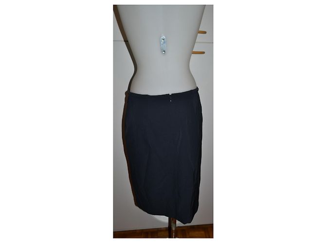 Falda midi Max Mara con cinturón azul - vista 4