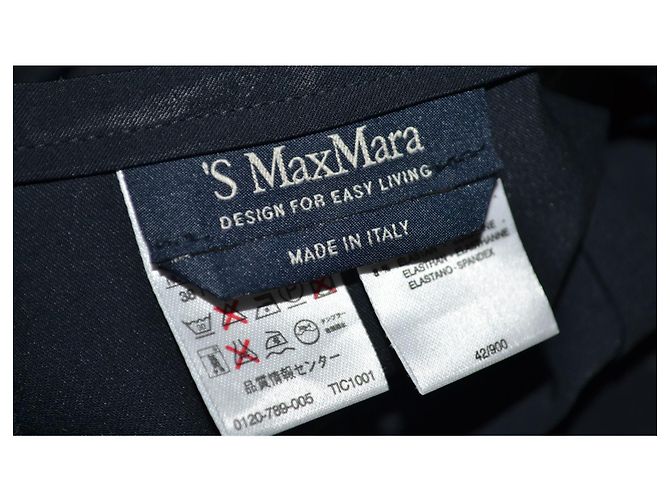 Falda midi Max Mara con cinturón azul - vista 6