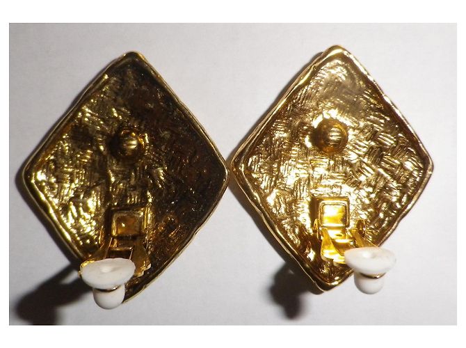 Pendientes clip Givenchy dorados - vista 4