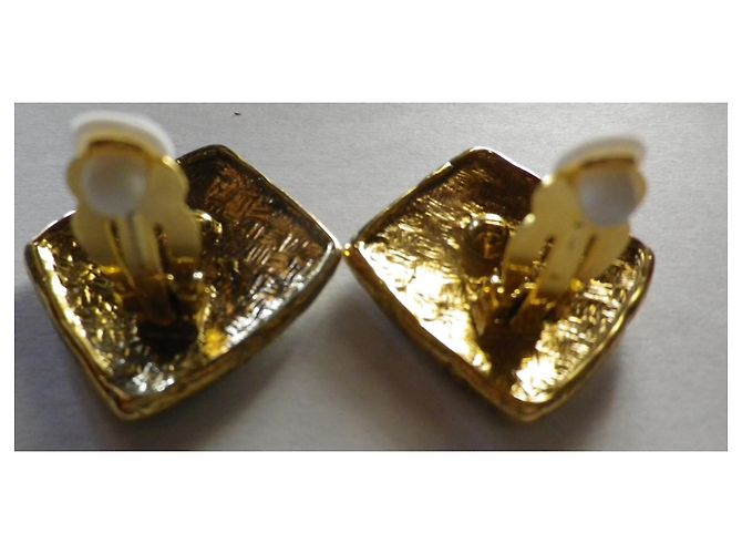 Pendientes clip Givenchy dorados - vista 5