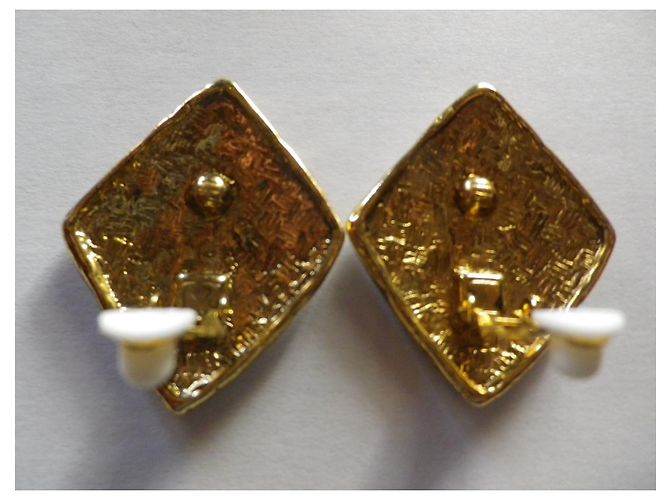Pendientes clip Givenchy dorados - vista 8
