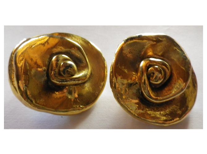 Autre Marque Orecchini a fiore JackydeG dorati in metallo D'oro - vista 7