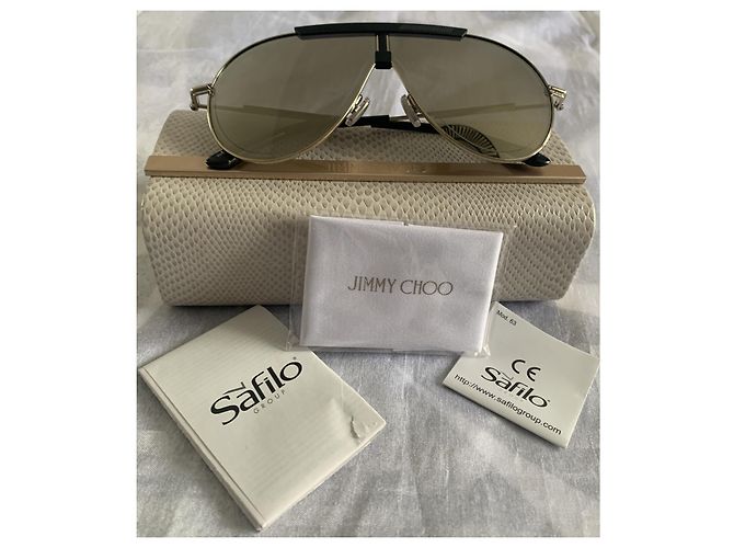 Gafas de sol Jimmy Choo Negras Efecto Espejo Negro Plata - vista 11