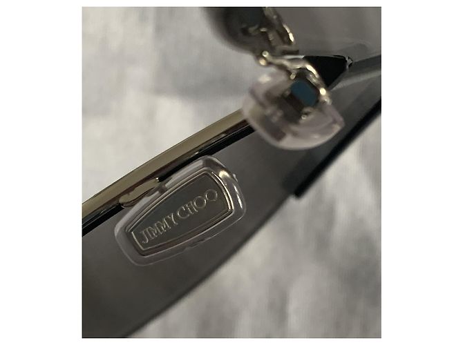 Gafas de sol Jimmy Choo Negras Efecto Espejo Negro Plata - vista 6