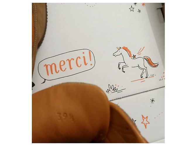 Baskets Hermès Daim Marron Orange - vue 2