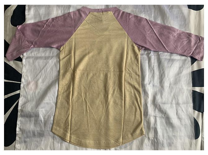 Top in lino Isabel Marant Beige e Lavanda - vista 5