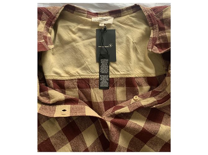 Camicia a quadri in seta Isabel Marant Multicolore - vista 11