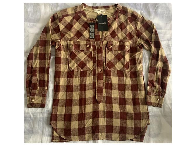 Camicia a quadri in seta Isabel Marant Multicolore - vista 2