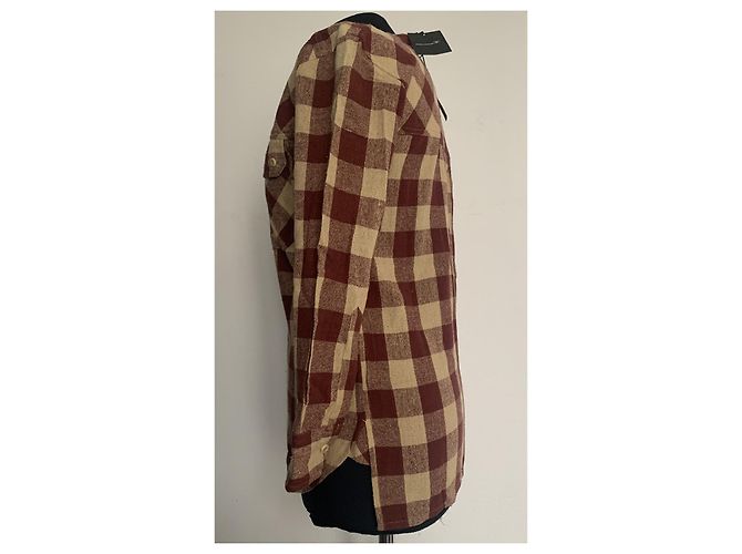 Camicia a quadri in seta Isabel Marant Multicolore - vista 6