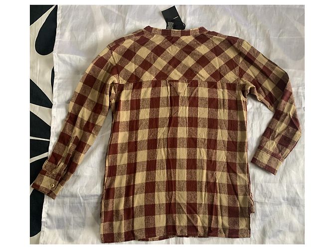 Camicia a quadri in seta Isabel Marant Multicolore - vista 7