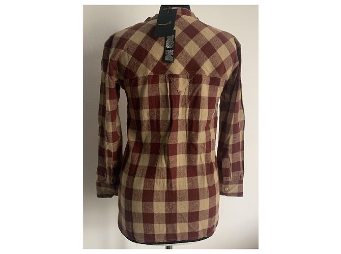 Camicia a quadri in seta Isabel Marant Multicolore - vista 9