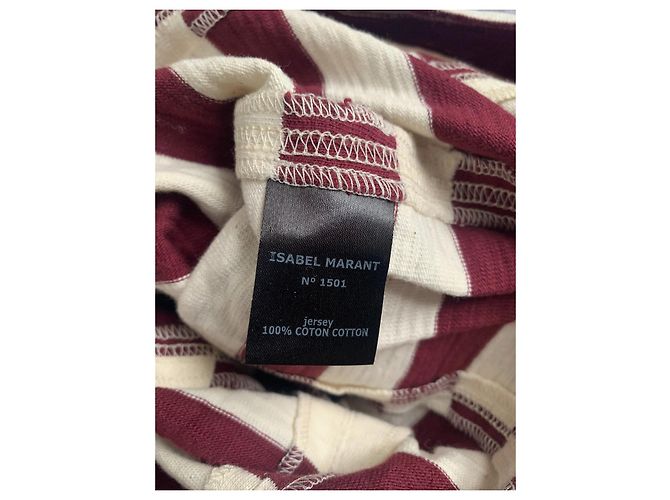 Túnica de algodón a rayas Isabel Marant Multicolor - vista 10