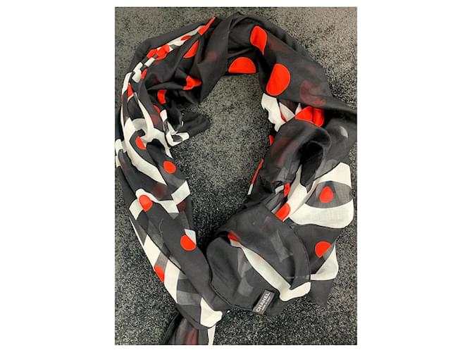 Chanel Pañuelos Negro Roja - vista 10