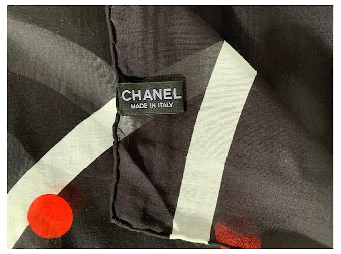 Chanel Pañuelos Negro Roja - vista 4