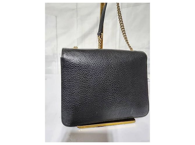 Borsa a spalla in pelle di vitello nera Interlocking G di GUCCI Blu - vista 10