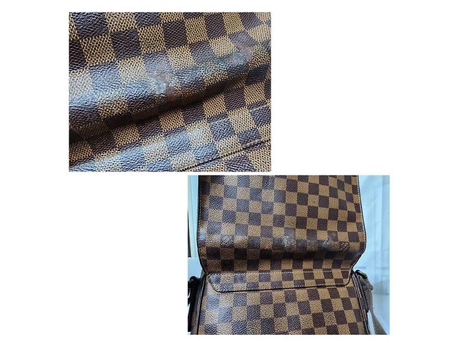 Borsa a tracolla Louis Vuitton Damier Ebene District PM marrone - vista 11