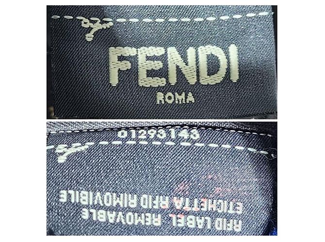Borsa a tracolla FENDI Zucca Vitello Elite piccola in Ecstasy rosa/marrone - vista 7