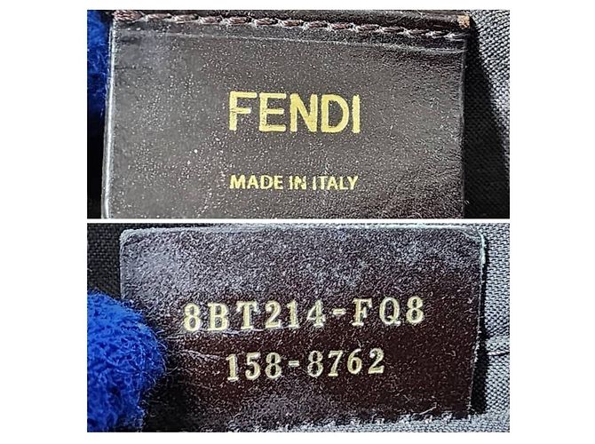 Borsa a tracolla FENDI Zucca Vitello Elite piccola in Ecstasy rosa/marrone - vista 9