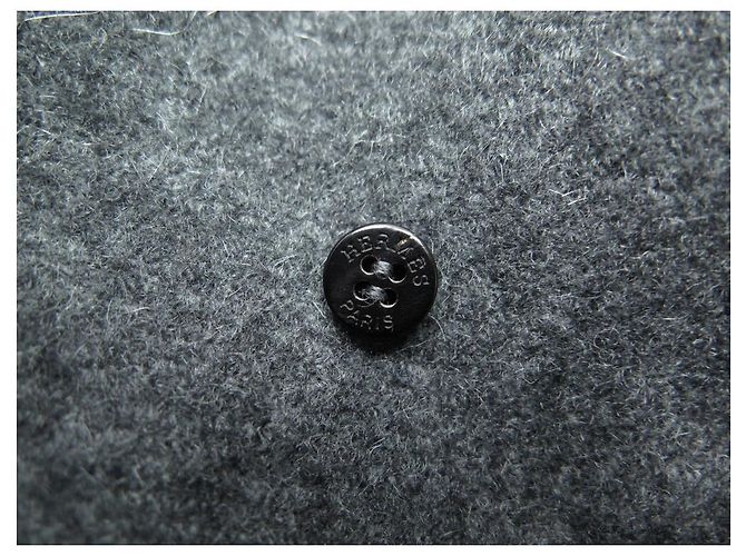 Hermès NUEVO ABRIGO DE CACHEMIRA GRIS HERMES CAPE T36 S - vista 12